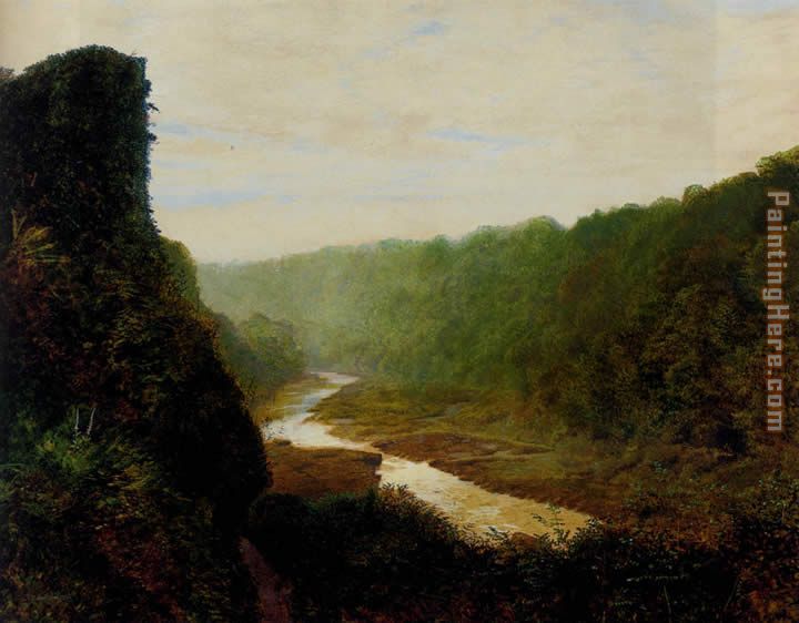 John Atkinson Grimshaw Landscape with a winding river